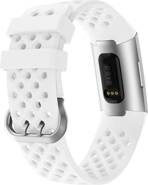 Image du produit Cover-Discount Fitbit Charge - Bracelet sport en silicone blanc troué (Silicone)