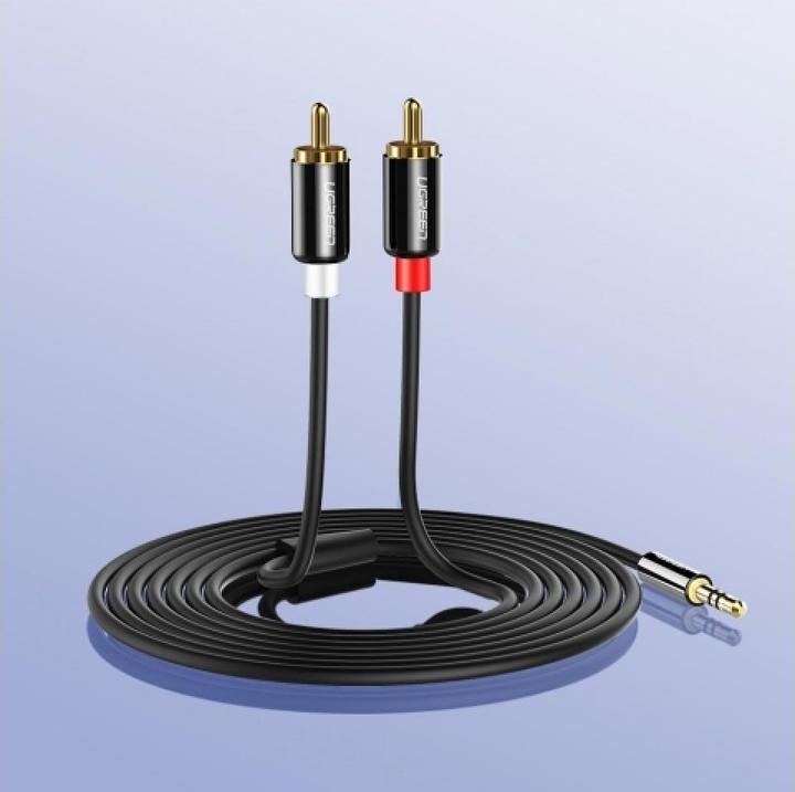 Image du produit Ugreen 2x RCA - jack 3,5 mm (2 m, RCA, Jack 3,5 mm (AUX))