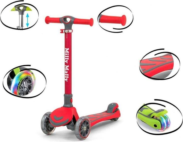 Mally Children's scooter Milly Step Junior, red
