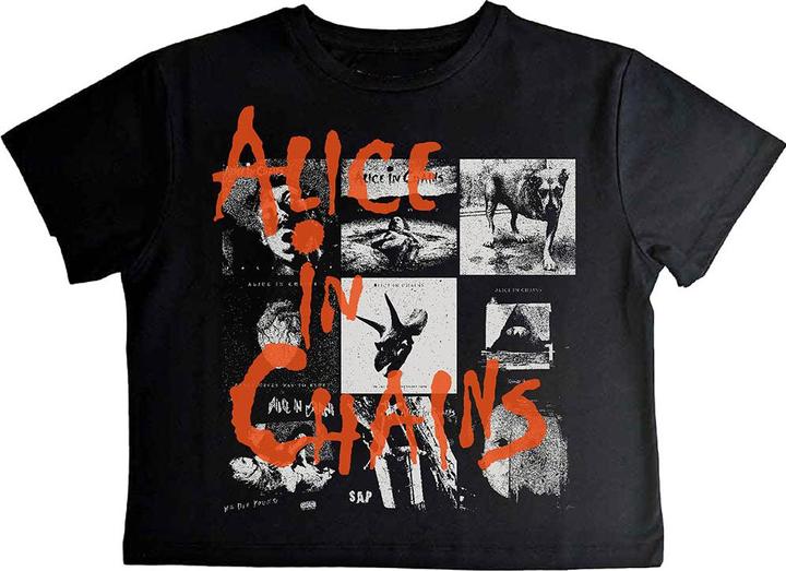 Produktbild Alice In Chains Albums Montage Crop Top (Girlie) (XL)