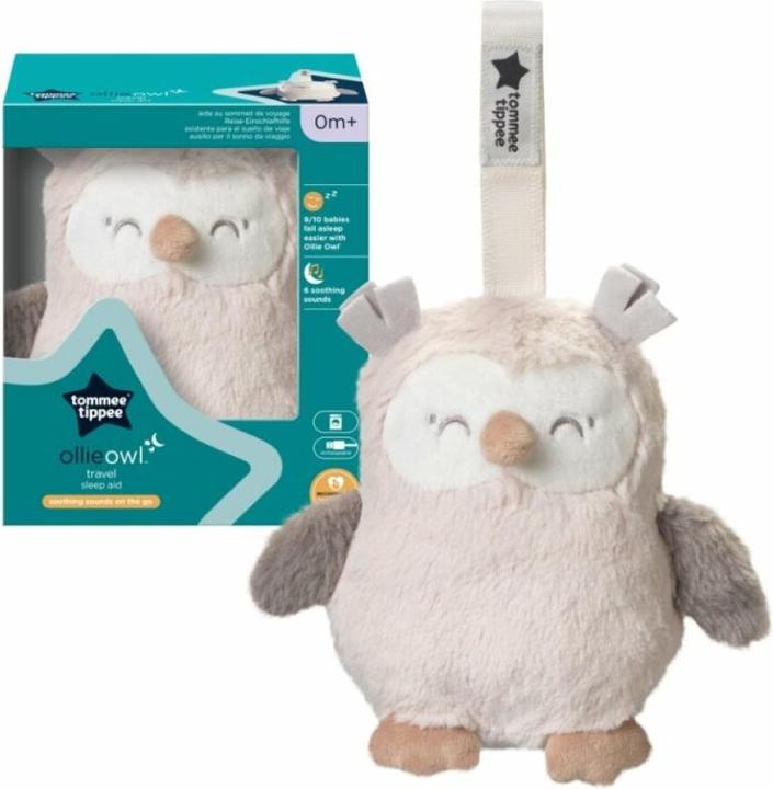 Produktbild Tommee Tippee Mini-Reiseeinschlafhilfe mit weissem Rauschen, CrySensor, USB aufladbar und waschmaschinenfest