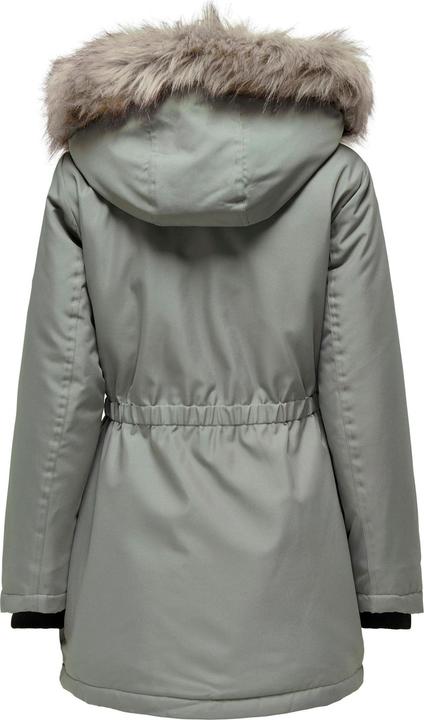 Produktbild Only Kapuze mit abnehmbarem Kunstfell-Rand Gerippte Ärmelbündchen Parka Langer Parka (S)