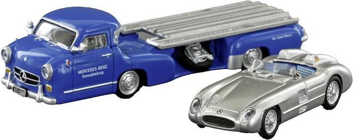 Lemke Mercedes Benz Renntransporter Das Wunder + 300 SLR Roadster (Spur H0)