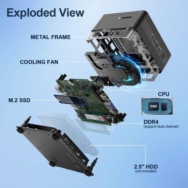 Actual product image Geekom Mini IT8 16/256Gb, i5-8259U
