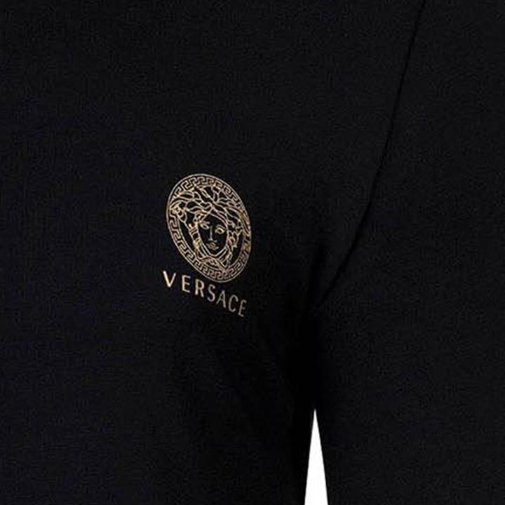 Actual product image Versace T-Shirt Bi-Pack Jersey Topeka Bi-Stretch Cotton Organic New Logo (M)