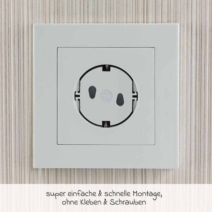 Actual product image Reer Kindersicherungen Steckdosenkappe 20er Pack einfache Montage