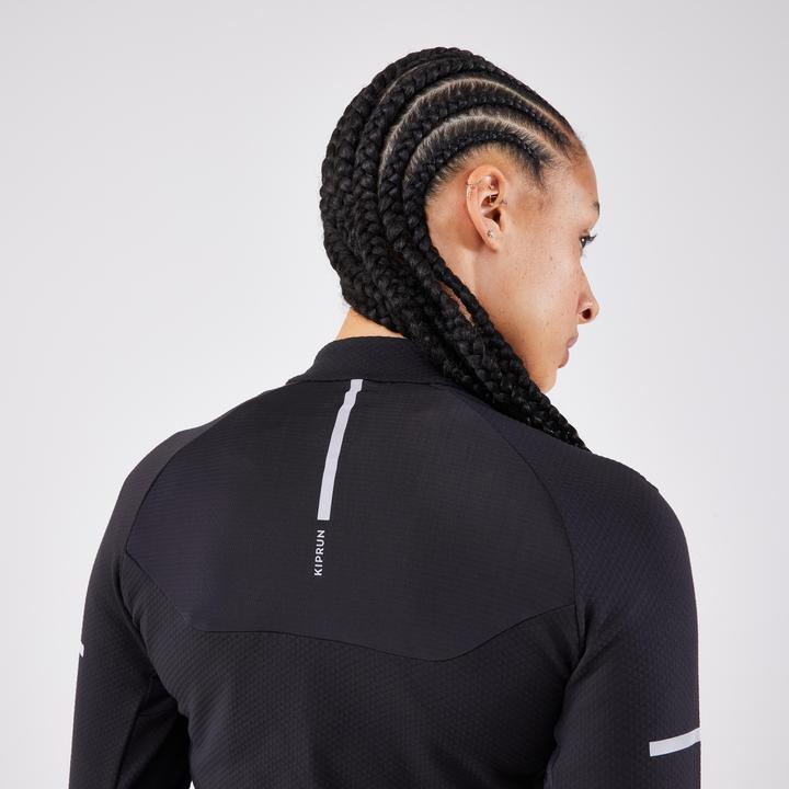 Image du produit Kiprun Maillot de course à manches longues femme - Warm Light noir (42)