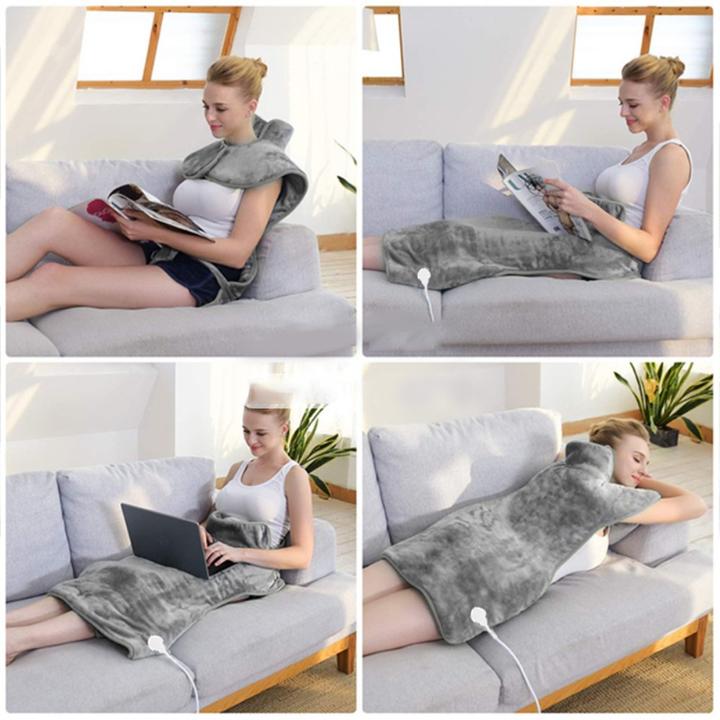 Actual product image Stride Heizkissen Rücken/Nacken/Schulter 90x58cm, elektrische Wärmedecke (90 x 58 cm)