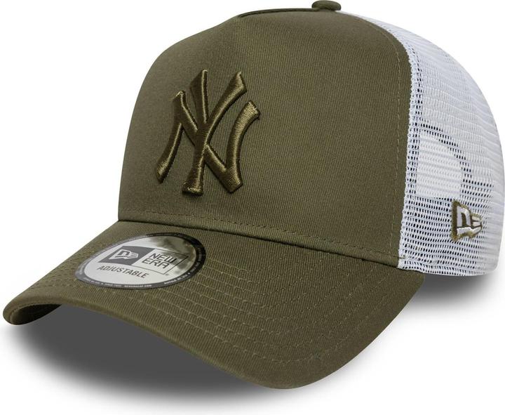 Actual product image New Era A-Frame Trucker Cap - New York Yankees oliv (One size)