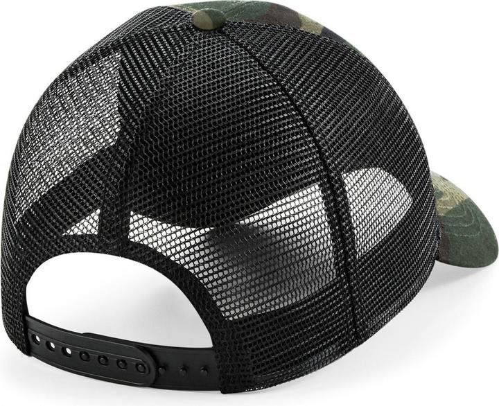 Actual product image Beechfield Adjustable back mesh cap with removable patch (One size)