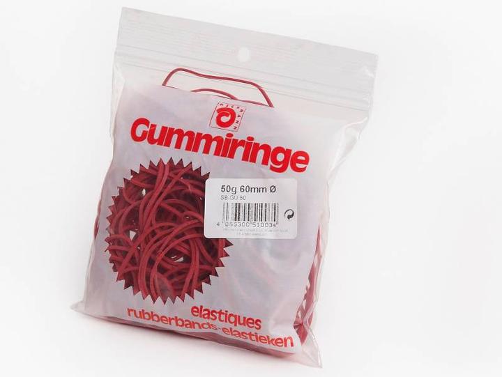 Produktbild Magni Gummiringe 50g, 60mm Ø rot