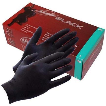 Ninja Black Latex Handschuhe