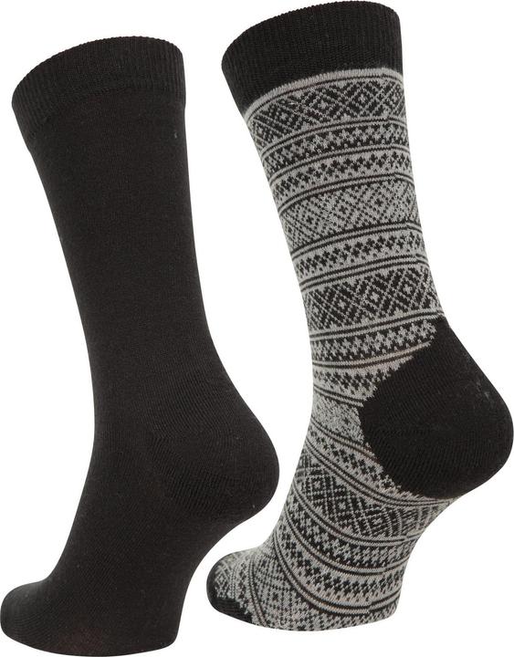Immagine prodotto Mountain Warehouse Calzini unisex da adulto in lana merino a fantasia (confezione da 2) (40.5 - 44.5)