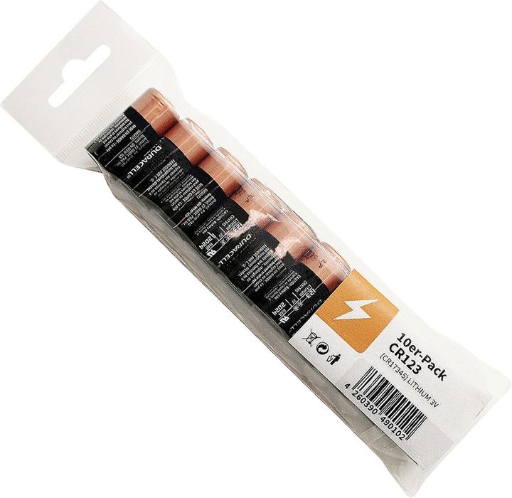 Image du produit Duracell Cr-123a (10 pcs, CR123A, 1550 mAh)