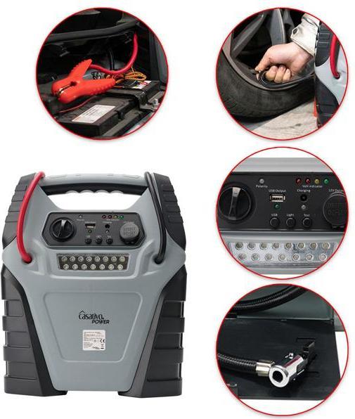 Produktbild Casativo 5-in-1 Powerbank mit Starthilfefunktion und Luftkompressor (1000 A, 20000 mAh)