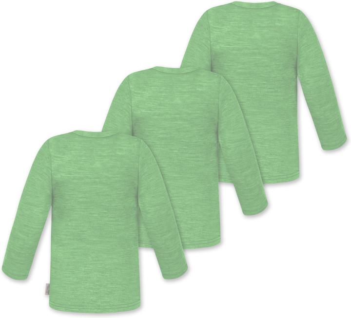 Actual product image Normani 3-pack baby merino longsleeve "Taupo" - 9467 (110, 116)