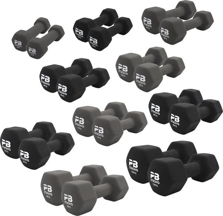 Perform Better PB Strong Komplettset Gummi 120 kg (Men) (2 x 15 kg, 2 x 5 kg, 2 x 20 kg, 2 x 10 kg)