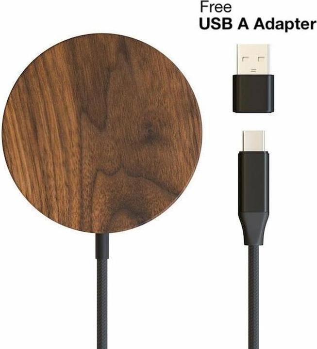 Immagine prodotto Woodcessories Caricatore wireless MagPad Walnut 10W (10 W)