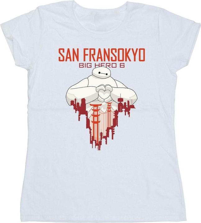 Disney Big Hero 6 Baymax San Fransokyo Heart TShirt (S)