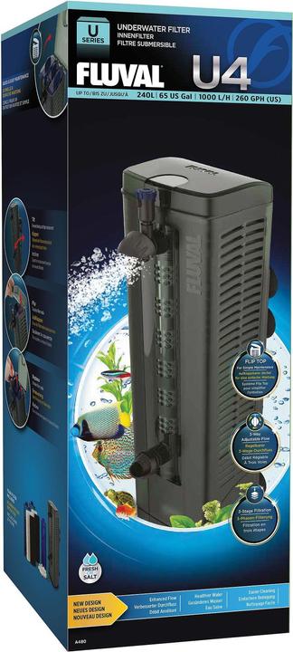 Fluval U4 (240 l, Innenfilter, Süsswasser, Salzwasser)