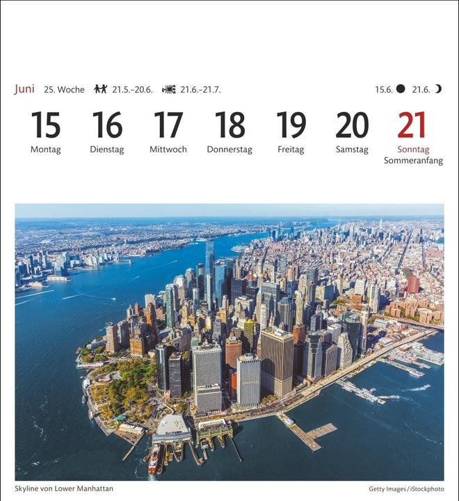 Actual product image Harenberg New York Sehnsuchtskalender 2026 - Wochenkalender mit 53 Postkarten (German)
