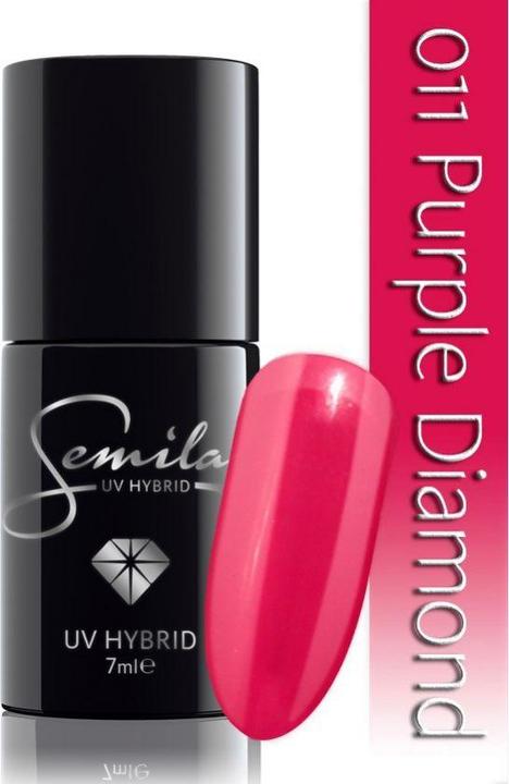 Actual product image Semilac 011 Purple Diamond 7ml (011 Purple Diamond, UV gel varnish)