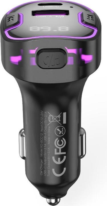 Immagine prodotto xO trasmettitore FM BCC12 Bluetooth MP3 caricatore per auto 3,1A nero