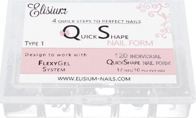 Produktbild Elisium Quick Shape Nail Form Type 1 forms for extending nails 120 pcs.