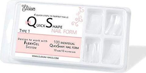 Produktbild Elisium Quick Shape Nail Form Type 1 forms for extending nails 120 pcs.