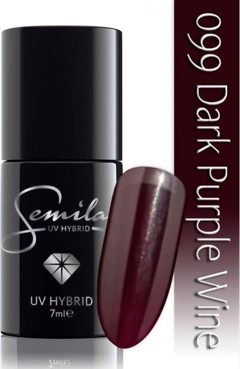 Immagine prodotto Semilac 099 Vino viola scuro 7ml (Vino viola scuro, Smalto per unghie effetto gel)
