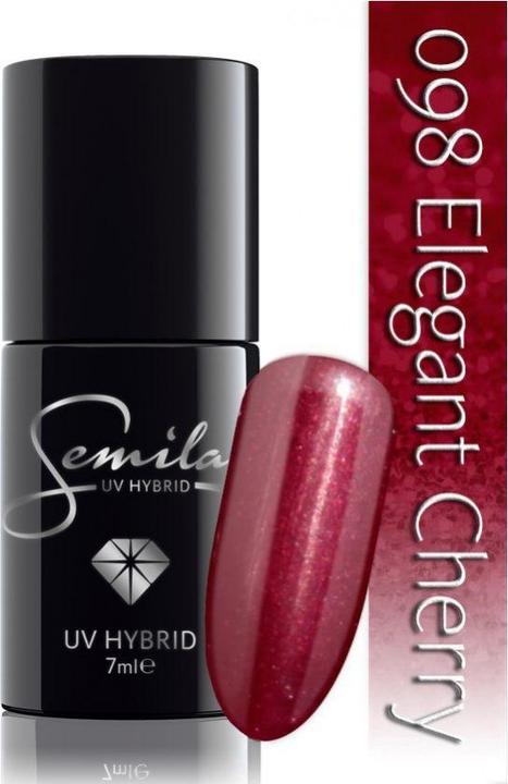 Actual product image Semilac 098 Elegant Cherry 7ml (098 Elegant Cherry, UV gel varnish)