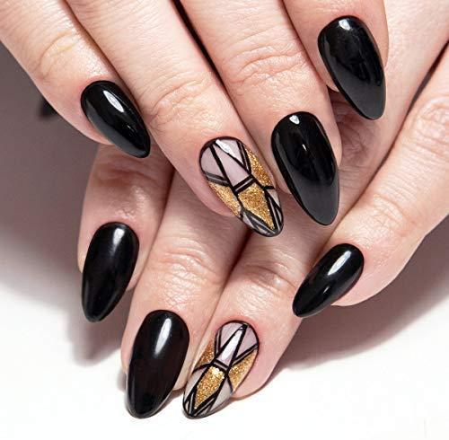 Actual product image Semilac 031 Black Diamond 7ml (Black Diamond, UV gel varnish)