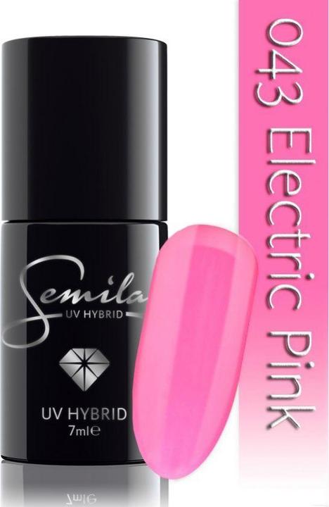 Semilac 043 Electric Pink 7ml (Neonpink, UV-Gel Lack)