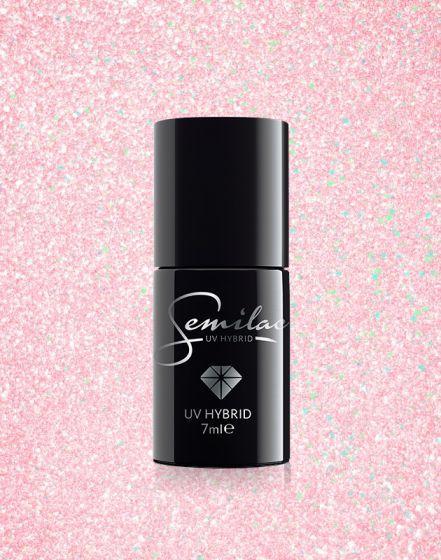 Immagine prodotto Semilac smalto gel 7 ml Cristalli rosa 164 (Cristalli rosa, Smalto per unghie effetto gel)