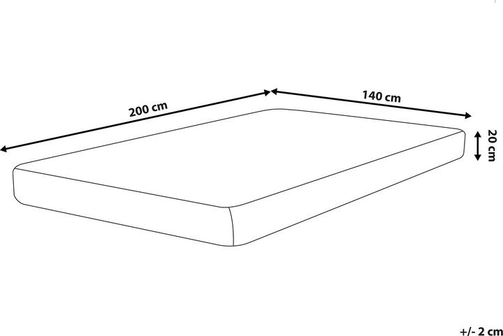 Produktbild Beliani Pearl (140 x 200 cm, Schaumstoffkern)