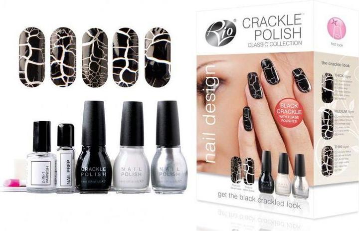 Rio Crackle Nails Classic“ ( NCRC) (White, Black, Silver)