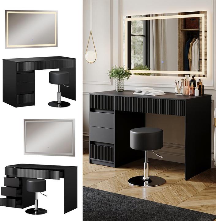 Produktbild Vicco Omira mit Hocker und Beleuchtung (120 x 76 x 55 cm)
