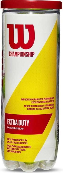 Wilson Balles de tennis CHAMPIONSHIP 3 pièces WRT100101