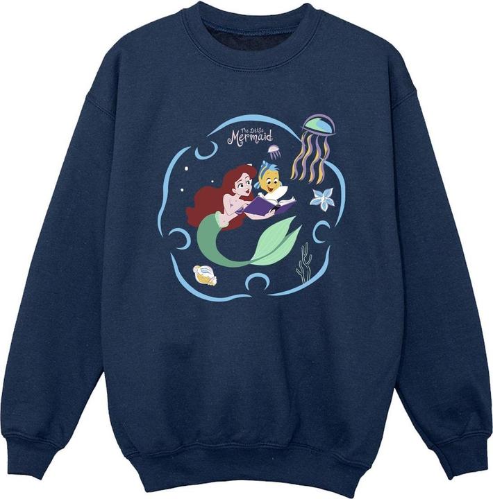 Disney The Little Mermaid Reading A Book Sweatshirt Jungen