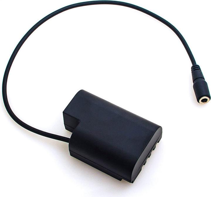 Produktbild Caruba Panasonic DMW DCC12 Volldecodierung Dummy Batterie (gerades Kabel) (Kamera Akku)