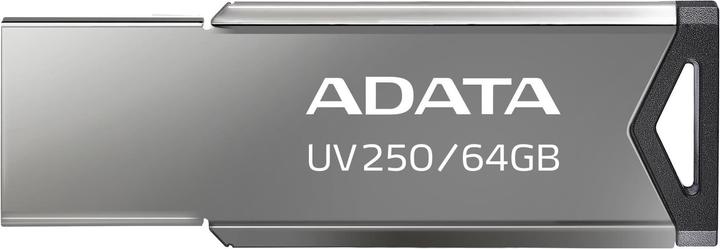 Actual product image Adata USB 2.0 Flash Drive UV250 64GB BLACK (64 GB, USB-A)
