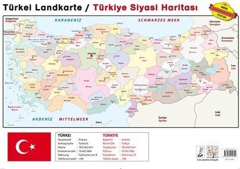 Produktbild Türkei Landk./Türkiye Siyasi Harit,Post