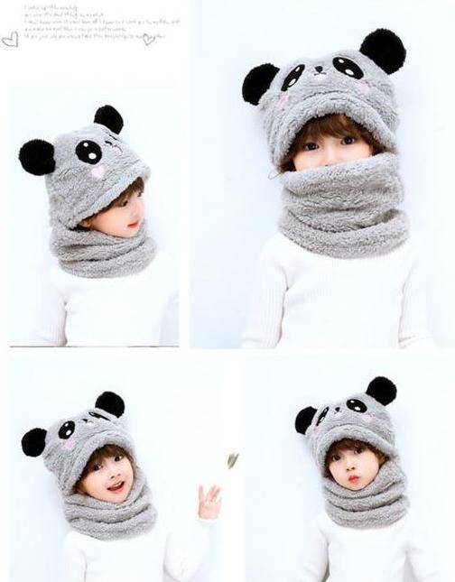 Actual product image MU Style Panda Series children's cartoon winter hat