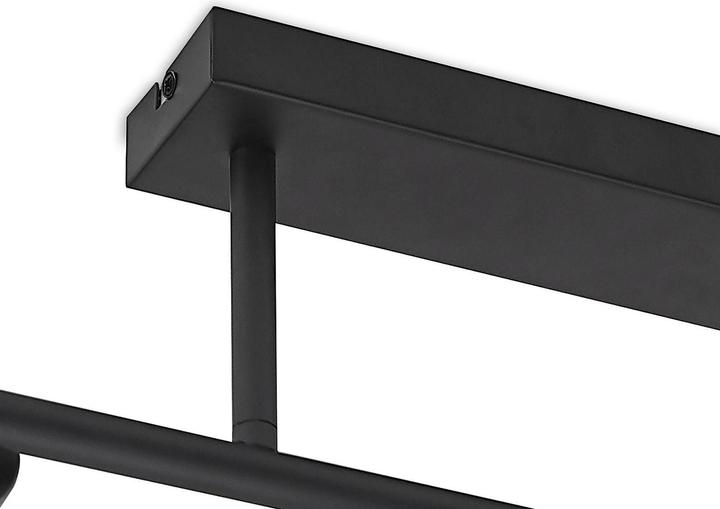 Produktbild Lindby Biscala LED-Deckenlampe 5fl. schwarz/rauch (2350 lm, E14)