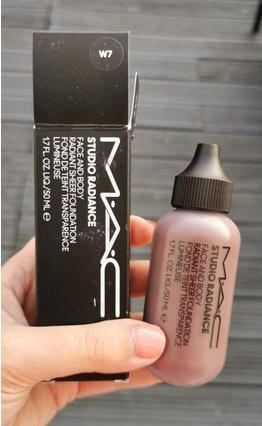 Actual product image MAC Cosmetics Studio Radiance Face and Body Radiant Sheer Foundation (W7)