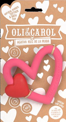 Immagine prodotto Oli and Carol Agatha Ruiz de la Prada Cuore Anello per dentizione e giocattolo da bagno