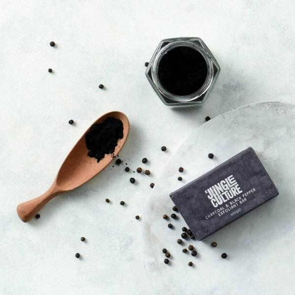 Actual product image Jungle Culture - Charcoal & black pepper shaving soap (Shaving soap)
