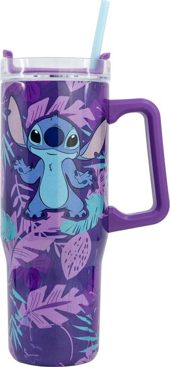 Stor STITCH - Paarse Bloem - Reismok XL - Maat 940ml (0.94 l)