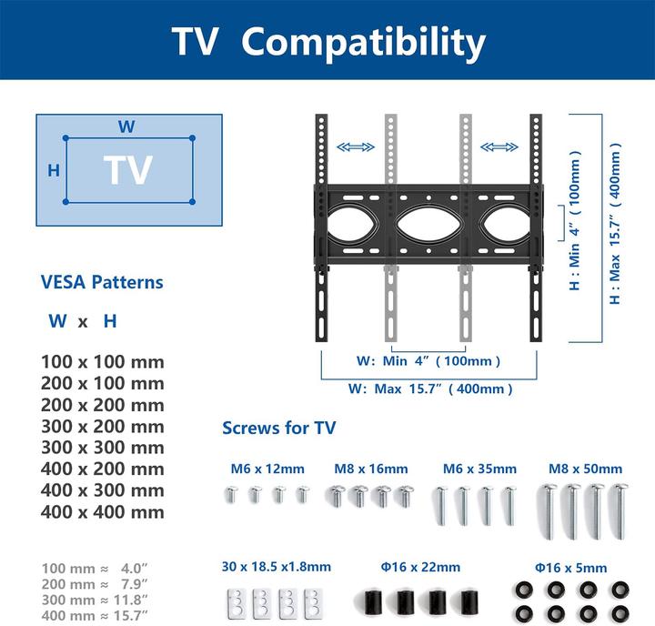 Image du produit River Systems Support TV (Universel, 60", 5 kg)