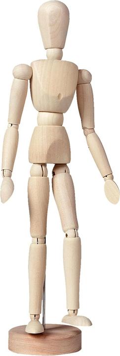 Actual product image Talens Wooden Articulated Doll Female